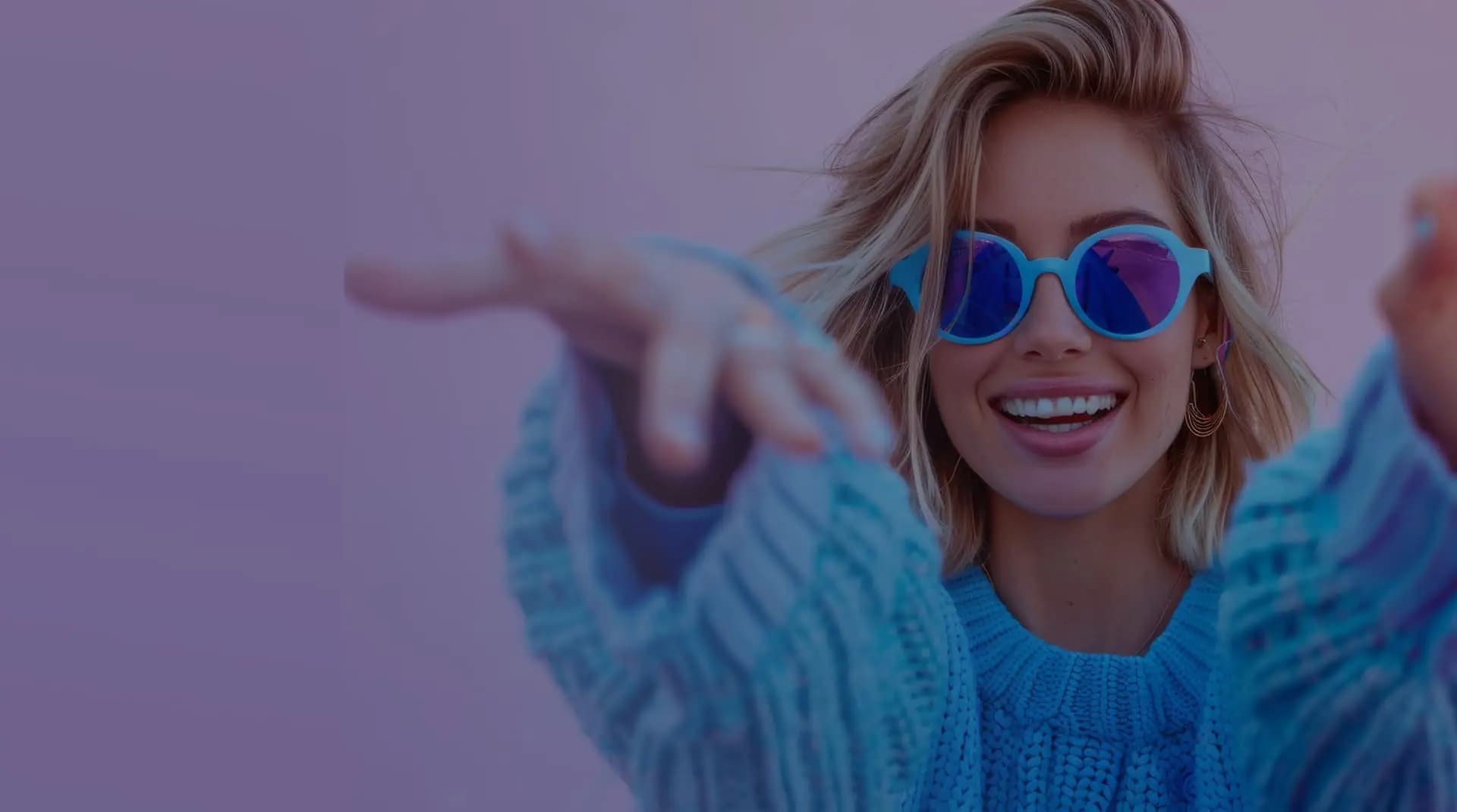 Happy woman background